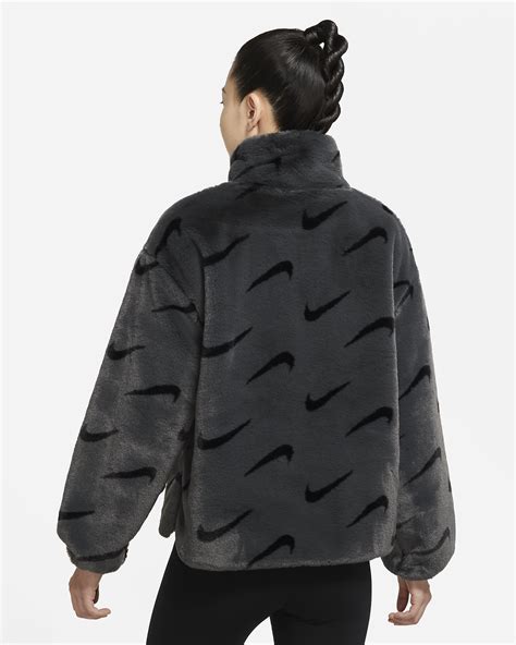 plüschjacke nike damen|Nike Sportswear Plush Kunstpelz.